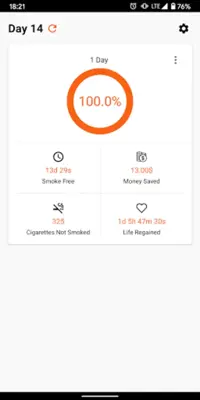 Quit Smoking Tracker android App screenshot 3